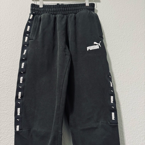 Puma Black Big Boy Athletic Joggers Pants Size S - Picture 8 of 16